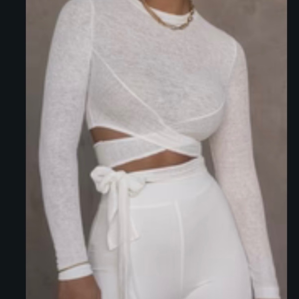 JLUXLABEL MARSIA WRAP TOP